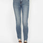 Judy Blue Full Size Tummy Control Vintage Wash Hem Destroy Skinny Jeans