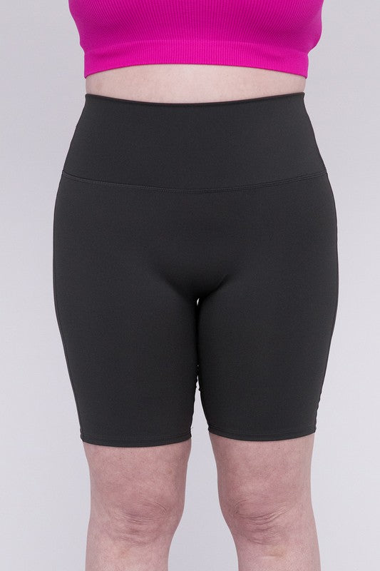 Plus Athletic High Rise Biker Shorts