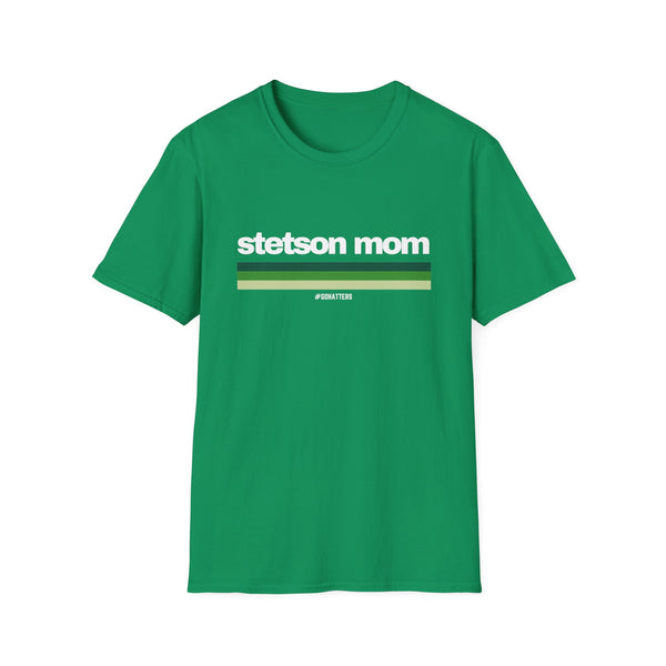 Custom College Stripes Mom - Softstyle T-Shirt