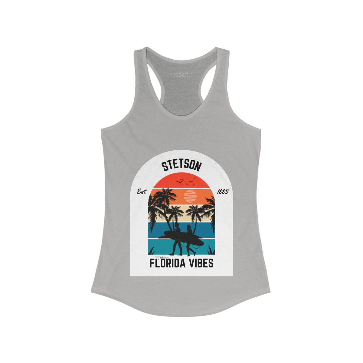 Custom COLLEGE STATE Surfing Vibes - Racerback Tank