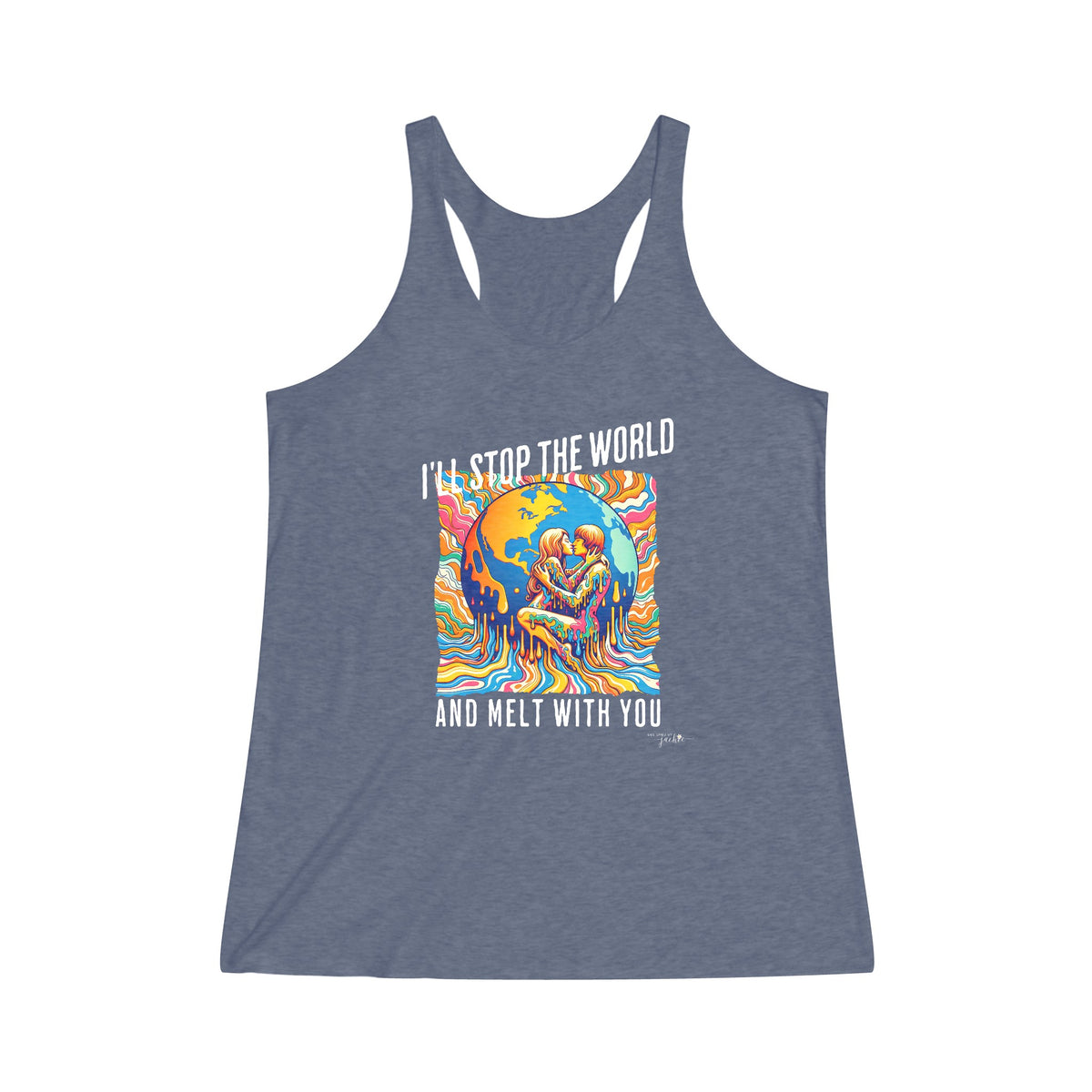 Stop the World - Tri-Blend Racerback Tank