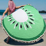 Kiwi Fringe Convertible Round Beach Throw