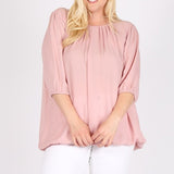 Plus Size Ruffle Round Neck TOP - Crazy Like a Daisy Boutique #