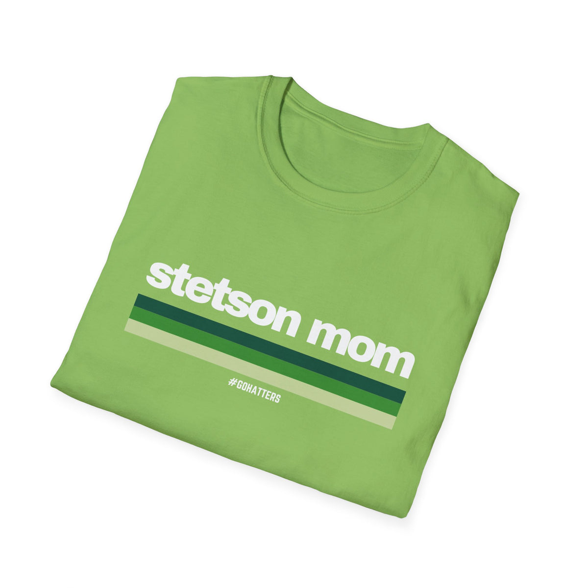 Custom College Stripes Mom - Softstyle T-Shirt