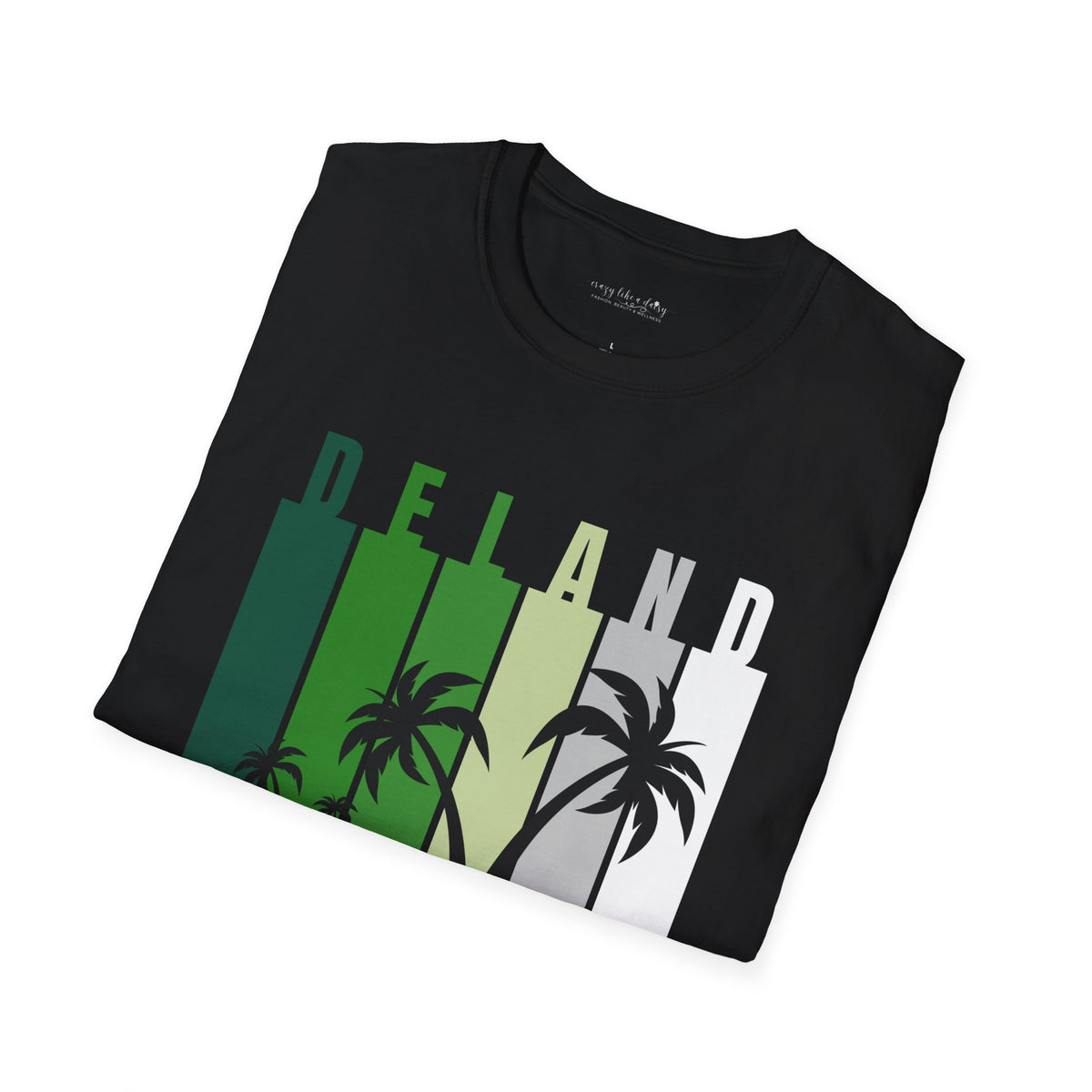 Custom COLLEGE TOWN Palm Trees - Softstyle T-Shirt