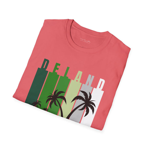 Custom COLLEGE TOWN Palm Trees - Softstyle T-Shirt