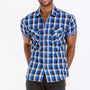 Mens Checkered Button Down Shirt