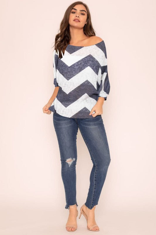 Chevron Dolan Tunic - Crazy Like a Daisy Boutique #