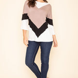 Chevron Bell Sleeve Color Block - Crazy Like a Daisy Boutique #