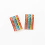 Wavy Rainbow Bar Earrings