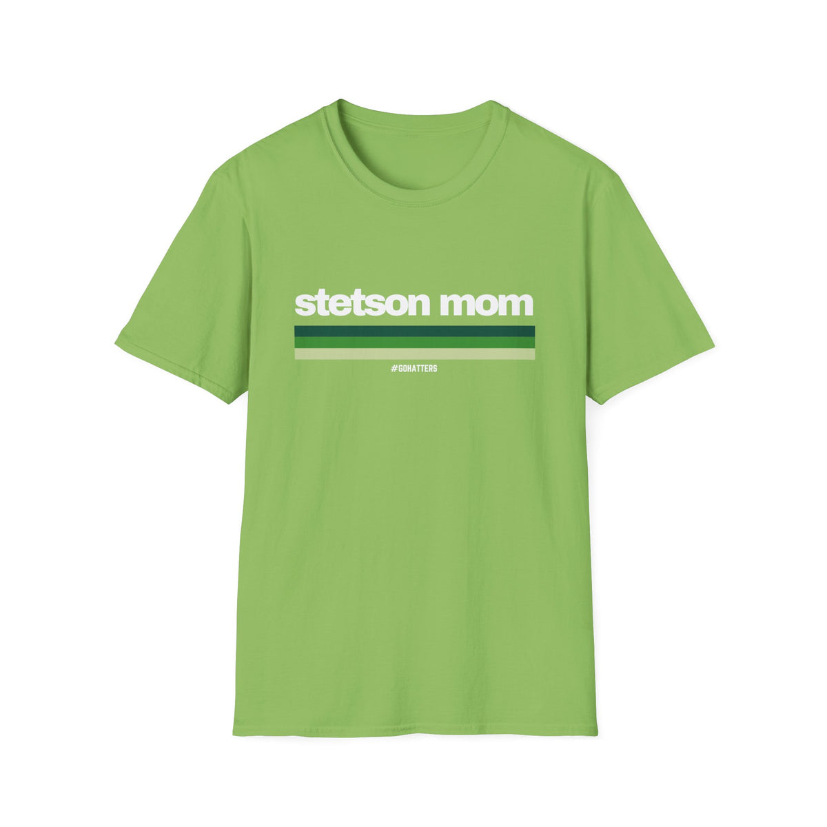 Custom College Stripes Mom - Softstyle T-Shirt