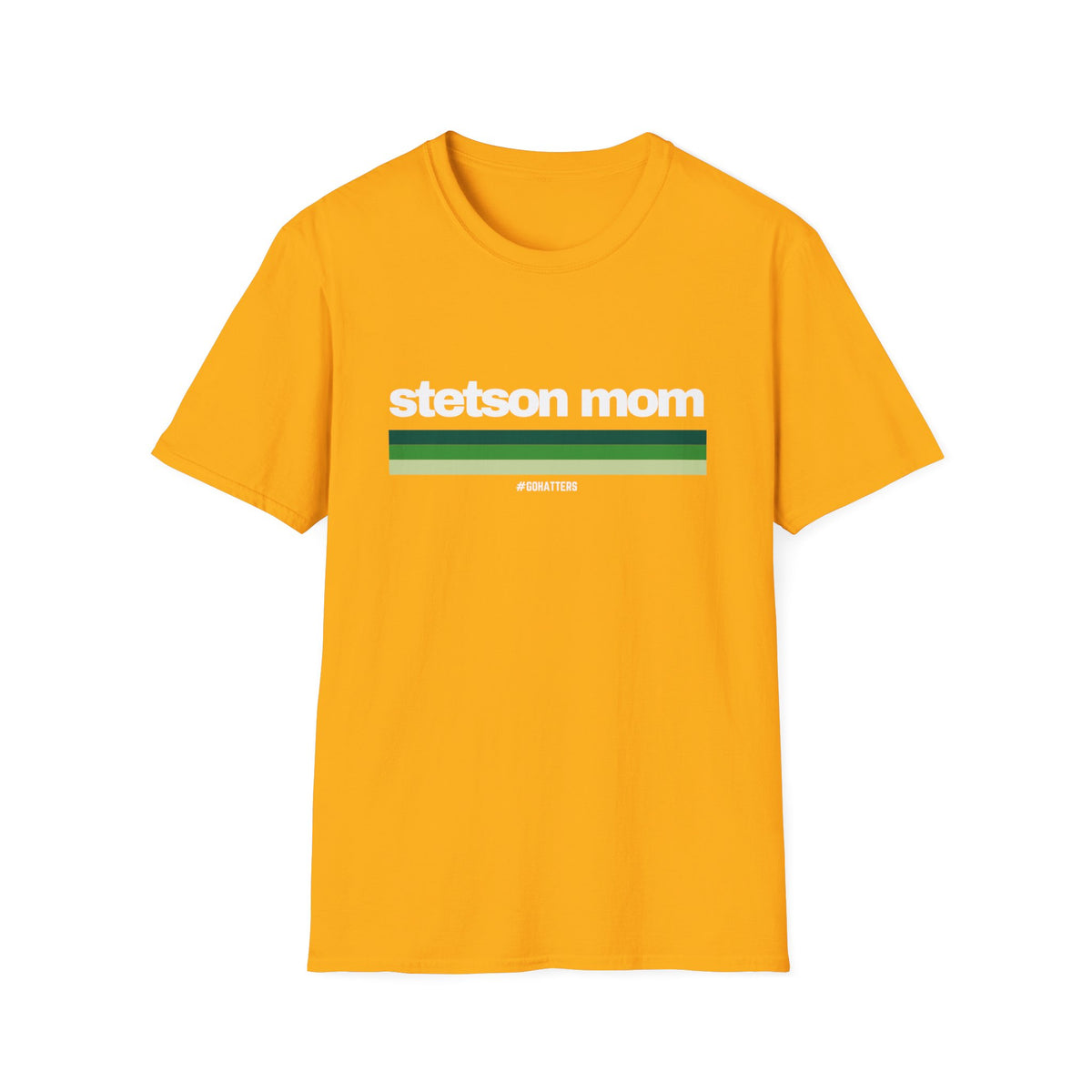 Custom College Stripes Mom - Softstyle T-Shirt