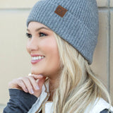 CC Fine Yarn Cuff Beanie - Crazy Like a Daisy Boutique #