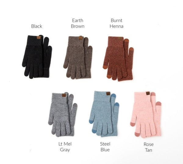 CC Cashmere Blend Touch Gloves - Crazy Like a Daisy Boutique #