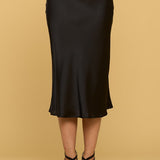 Solid Satin Midi Skirt - Crazy Like a Daisy Boutique #