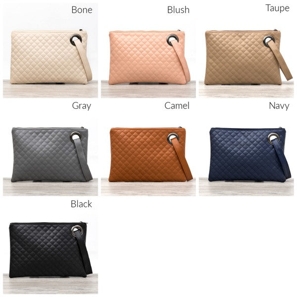 Quilted Wristlet Clutch - Crazy Like a Daisy Boutique #