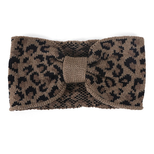 LEOPARD PRINT WINTER HEAD BAND - Crazy Like a Daisy Boutique #