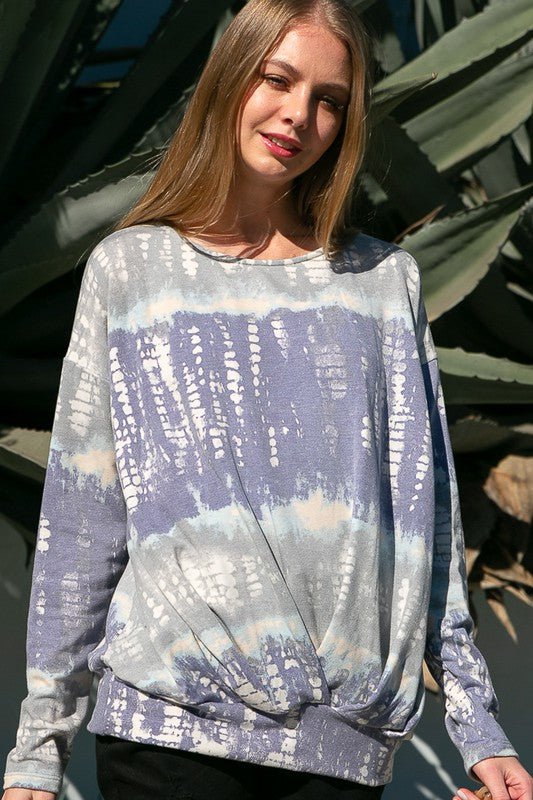 BAMBOO TIE DYE PRINT SWEATSHIRTS - Crazy Like a Daisy Boutique #