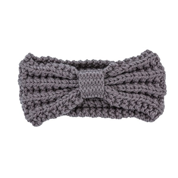 KNITTED BOW WINTER HEAD BAND - Crazy Like a Daisy Boutique #