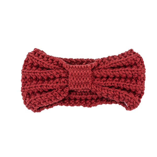 KNITTED BOW WINTER HEAD BAND - Crazy Like a Daisy Boutique #