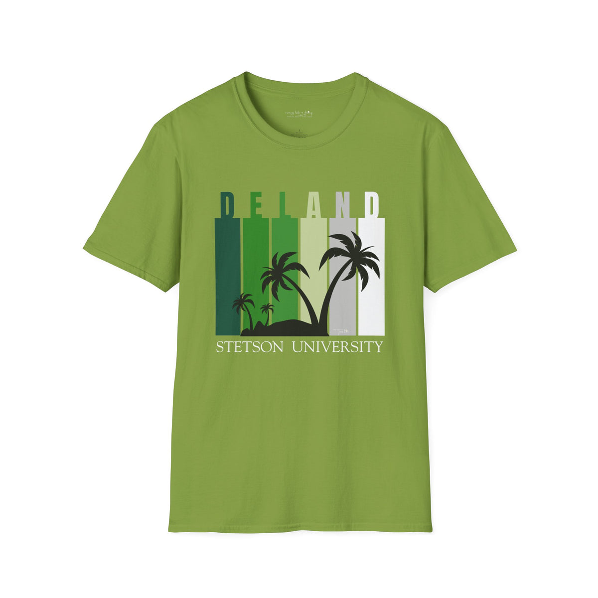 Custom COLLEGE TOWN Palm Trees - Softstyle T-Shirt