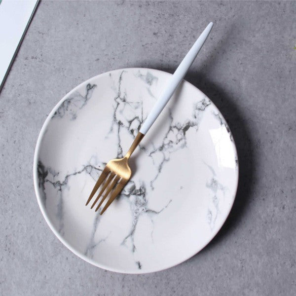 Marble Round Plate - Crazy Like a Daisy Boutique #