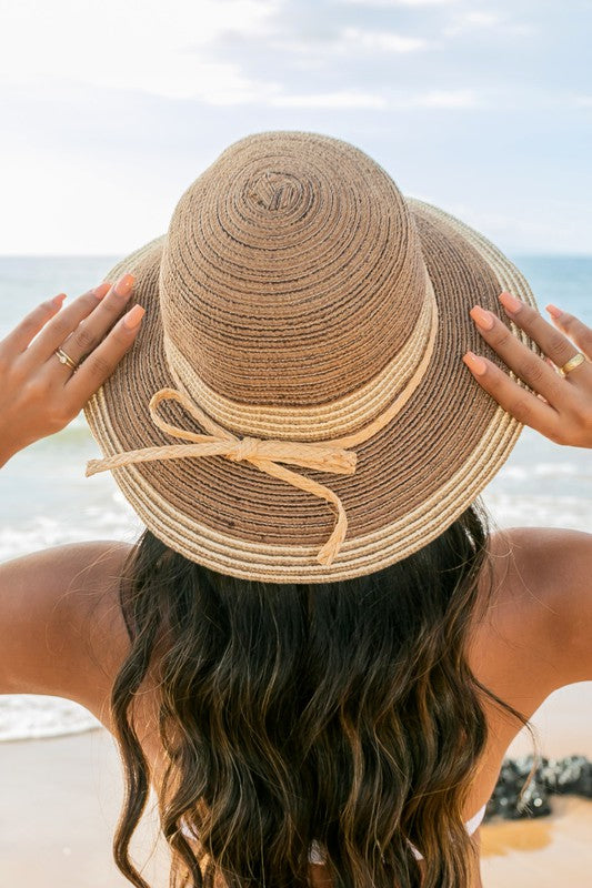 Multi-Stripe Bow Accent Bucket Sunhat - Crazy Like a Daisy Boutique #