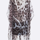 Snow Leopard Printed Kimono Cardigan - Crazy Like a Daisy Boutique #