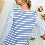 STRIPE LONG SLEEVE TOP - Crazy Like a Daisy Boutique #