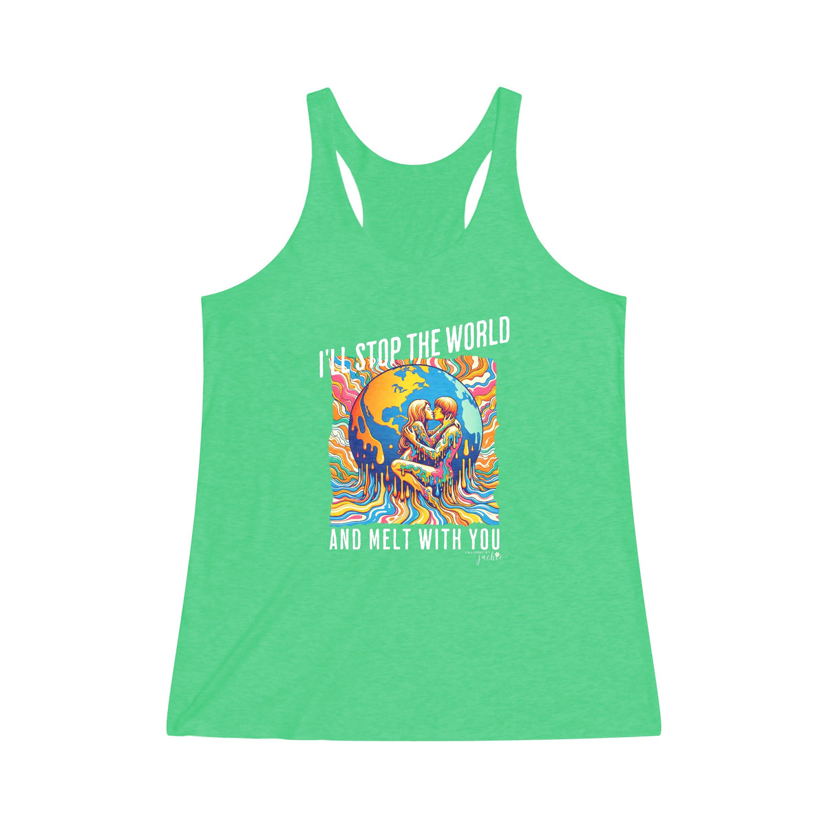 Stop the World - Tri-Blend Racerback Tank