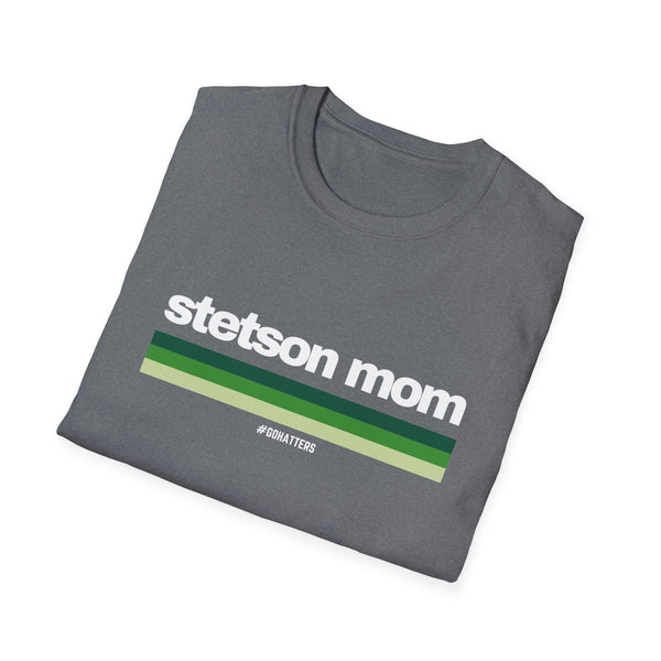 Custom College Stripes Mom - Softstyle T-Shirt