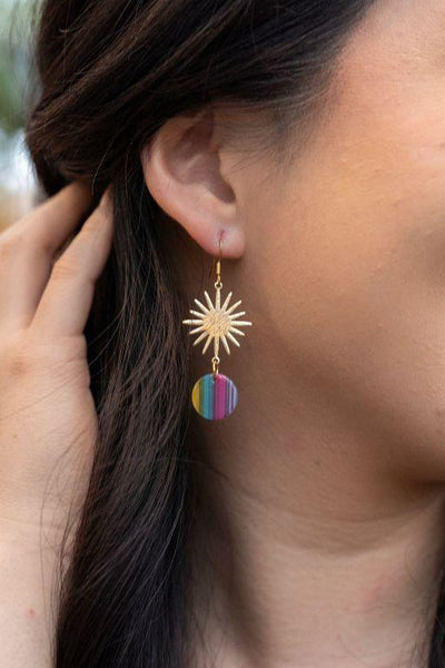 Solana Earrings - Rainbow Surprise - Crazy Like a Daisy Boutique #