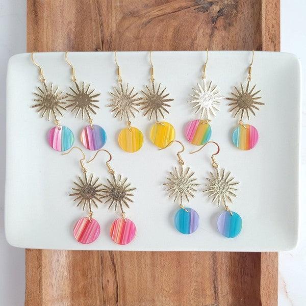 Solana Earrings - Rainbow Surprise - Crazy Like a Daisy Boutique #