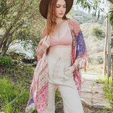 Bohemian Burnout Velvet Kimono - Crazy Like a Daisy Boutique #