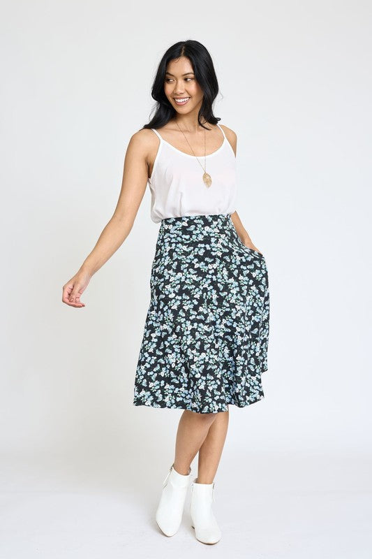 Floral Swing Skirt