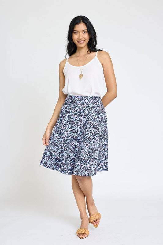 Floral Swing Skirt