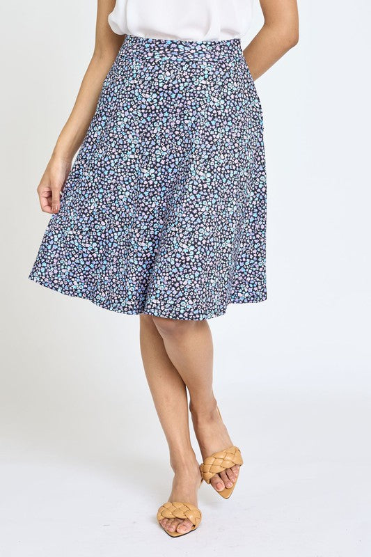 Floral Swing Skirt