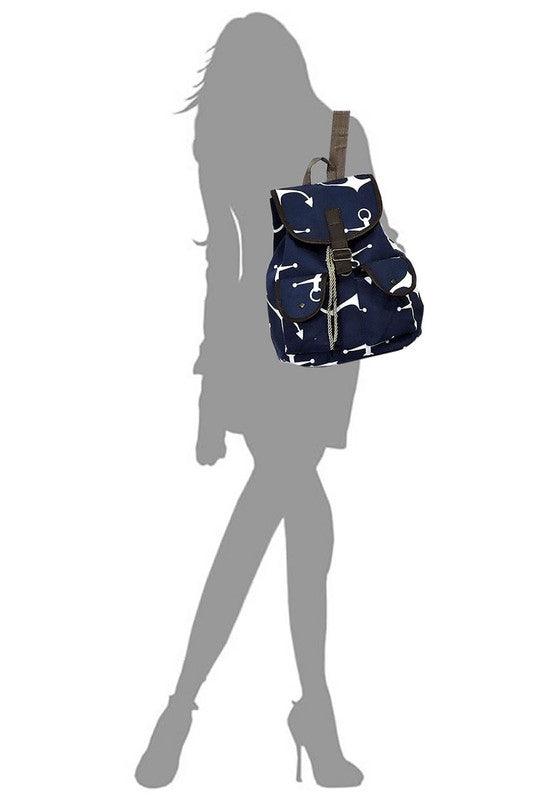 Tribal Printed Canvas Backpack - Crazy Like a Daisy Boutique