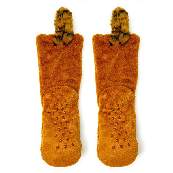 Red Panda - Women's Plush Animal Slipper Socks - Crazy Like a Daisy Boutique #