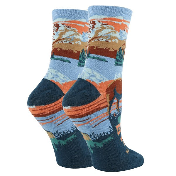 Grand Teton - Women's crew socks - Crazy Like a Daisy Boutique #