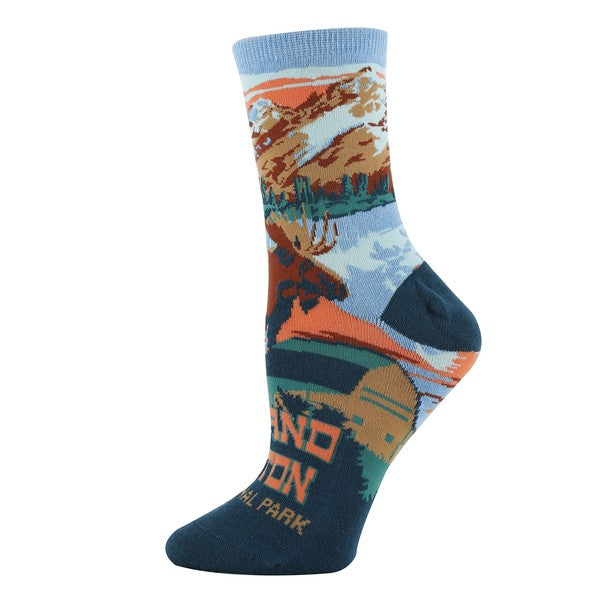 Grand Teton - Women's crew socks - Crazy Like a Daisy Boutique #