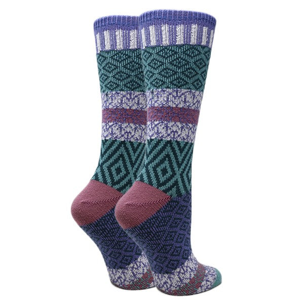 Sophia - Women's Fuzzy Crew Socks - Crazy Like a Daisy Boutique #