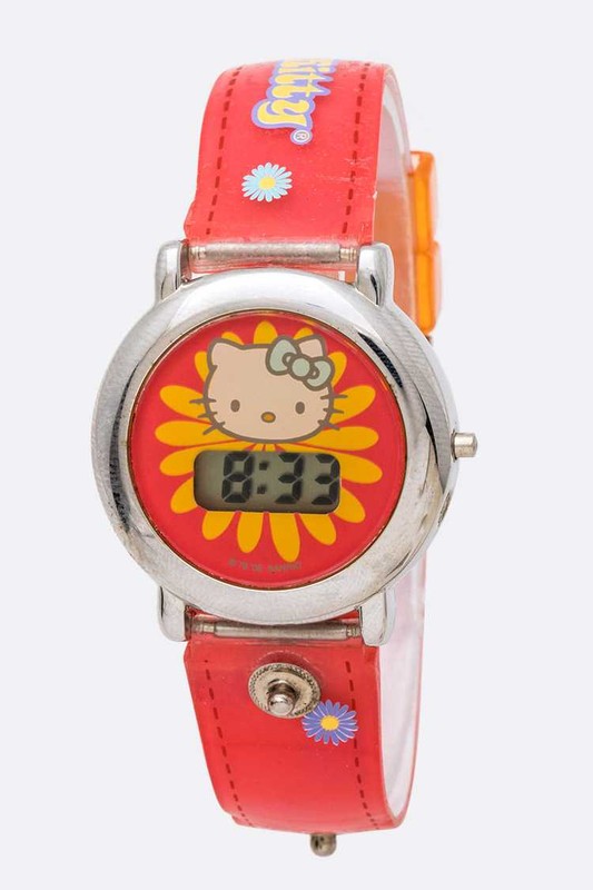 Hello Kitty Flower Digital Watch Set