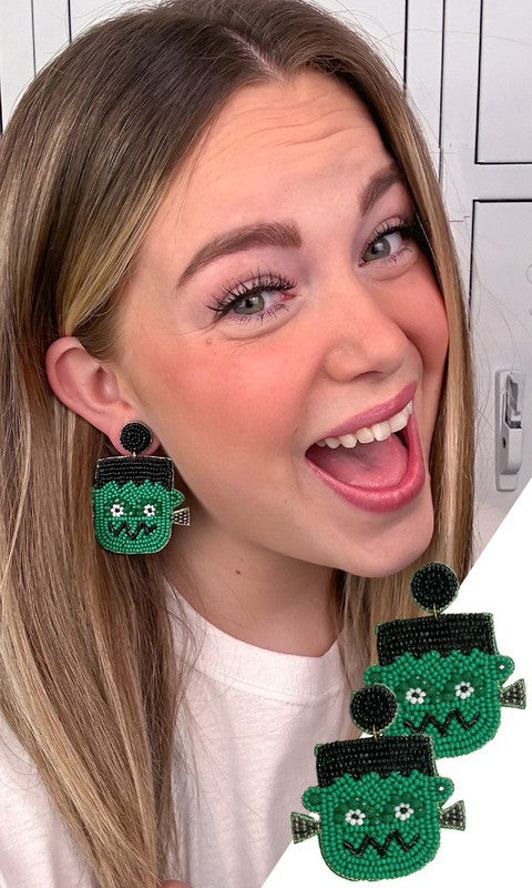 Frankenstein Earrings - Crazy Like a Daisy Boutique #