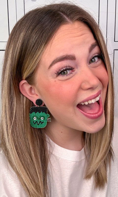 Frankenstein Earrings - Crazy Like a Daisy Boutique #