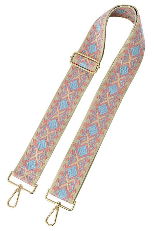 2 Inch Wide Aztec Tribal Pattern Guitar Strap - Crazy Like a Daisy Boutique #