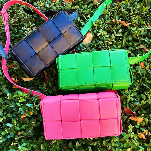 Candy Cube Woven Sling Bag - Crazy Like a Daisy Boutique #