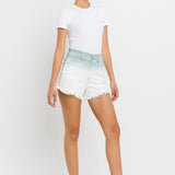 Super High Rise Paperbag Waistband Ombre Shorts - Crazy Like a Daisy Boutique #