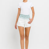 Super High Rise Paperbag Waistband Ombre Shorts - Crazy Like a Daisy Boutique #