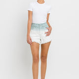 Super High Rise Paperbag Waistband Ombre Shorts - Crazy Like a Daisy Boutique #